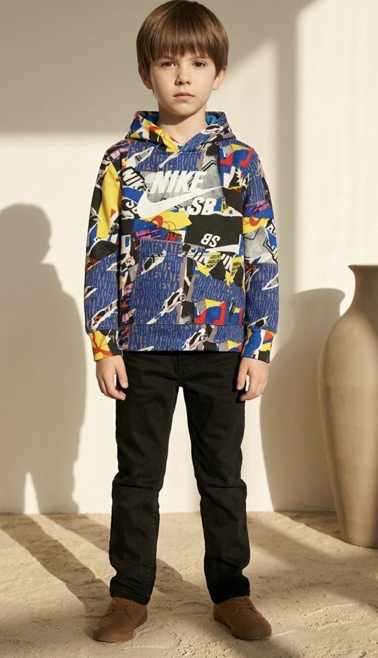 Nike SB Graphic All Over h=Hoodie Kids Size M 10-12 Years